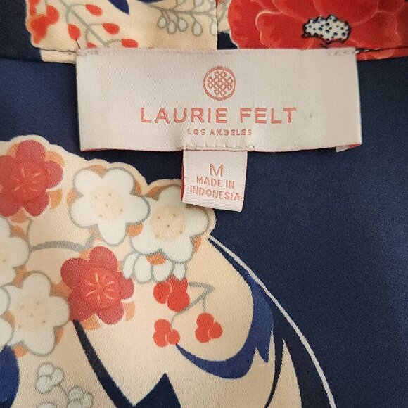 Laurie Felt Floral Lace Open Front Kimono Women's Size M - Picture 4 of 5